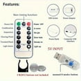 thumbnail image 3 of LNGOOR 300 LED Pink USB-Powered Curtain String Lights with Remote Control - 3Mx3m/9.8FTx9.8ft  8 Lighting Modes  Infrared Sensor  Metal Fairy Lights for Christmas  Halloween  Weddings  Be, 3 of 7