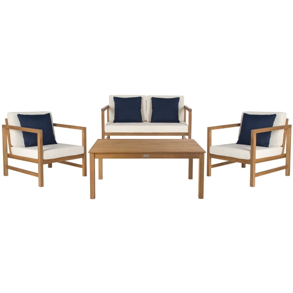 Safavieh Montez 4 Piece Outdoor Set with Accent Pillows