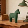 thumbnail image 5 of Modern Minimalist Wooden Horse Decor - Creative Wood Horse Statue Ornament for Home Living Room TV Stand Coffee Table Decor, Rustic Wooden Horse Figurine for Indoor Desktop Art Decor Gift, Green, 5 of 7