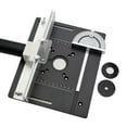 thumbnail image 4 of Router Table Insert Plate Wood Router Plate Auxiliary Tool Benches Multifunction Aluminum Router Insert Plate for Milling Engraving A with Backer Ruler, 4 of 8