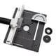 thumbnail image 4 of Placa de inserción para mesa de fresadora Placa de fresadora de madera con calibre de inglete elevador Multifunción A con regla de respaldo, 4 of 9