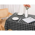 thumbnail image 5 of Unique Bargains 1 Pack Rectangle Tablecloth, Waterproof Polyvinyl chloride Table Cover Black 55x55inch, 5 of 5