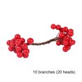 thumbnail image 4 of Moyic Craft Mixed Red Artificial Flower Cherry Stamen Berries Bundle DIY Christmas Wedding Cake Caja de regalo Decoración Flores artificiales Tipo13 10 piezas Moyic HA002022-13, 4 of 5