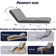 thumbnail image 7 of WOWMAX Chaise Lounge Cushions Outdoor, Outdoor Lounge Chair Cushions, 4.5In Thickness Fadesafe Water-Resistant, Lounge Chair Cushion, Patio Furniture Cushions, 7 of 7