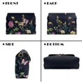 thumbnail image 5 of KUIFORTI Pink Peony Leather Cross Body Bag Portability Cell Phone Women's Shoulder Handbags Fashion Hard-Wearing Small Bag with Removable Chain for everyday, 5 of 7