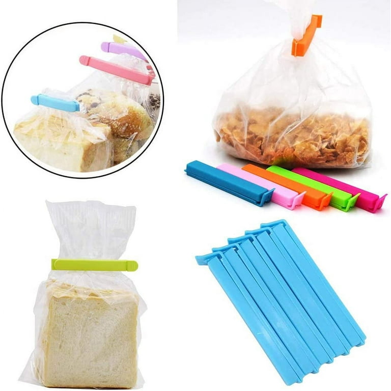 Pack Of 5,Random Color Snack Food Clips,Sealed Bag Clips,Plastic Bag Clips,  Food Sealing Clips