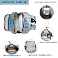 thumbnail image 3 of FORMRS Unisex School Backpack 17" Student Travel Bag with Laptop Compartment, Seaside Door, 3 of 7