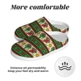 thumbnail image 6 of Kdxio Vintage Mexican Women's Men's Slippers Plush Slip-On House Slipper for Winter Indoor Soft Cushion Non-slip Fluffy Slides Slippers-46/47, 6 of 7