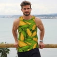 thumbnail image 6 of KLL Fresh Corn 1 Print Men's Muscle Gym Workout Stringer Tank Tops Bodybuilding Fitness T-Shirts Tank Tops Men-4X-Large, 6 of 7