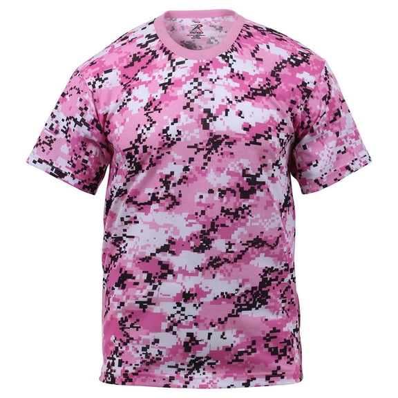 Rothco Digital Camo T-Shirt - Pink Digital Camo, 2X-Large