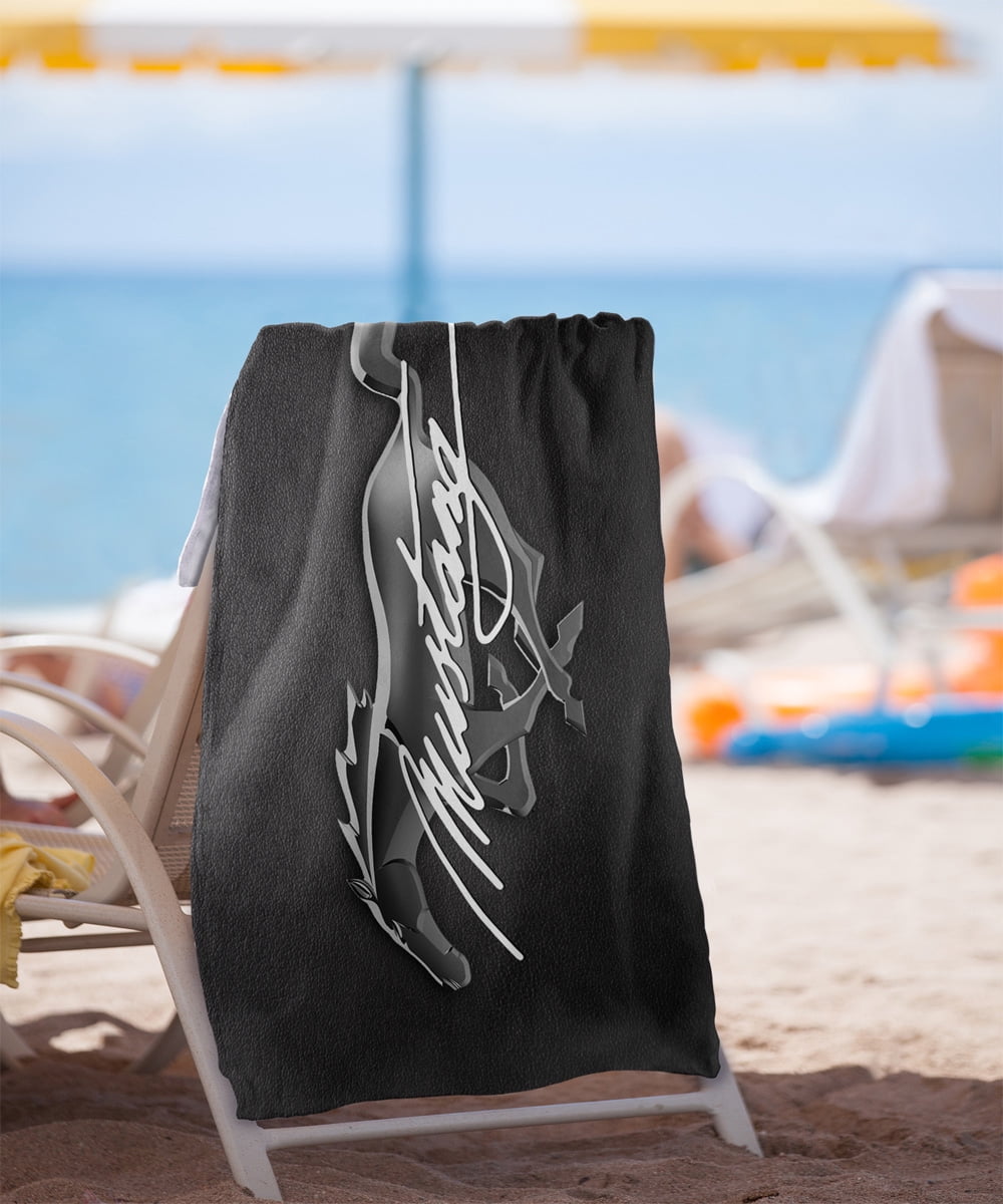 Ford Mustang Logo Officially Licensed Beach Towel 30' X 60'