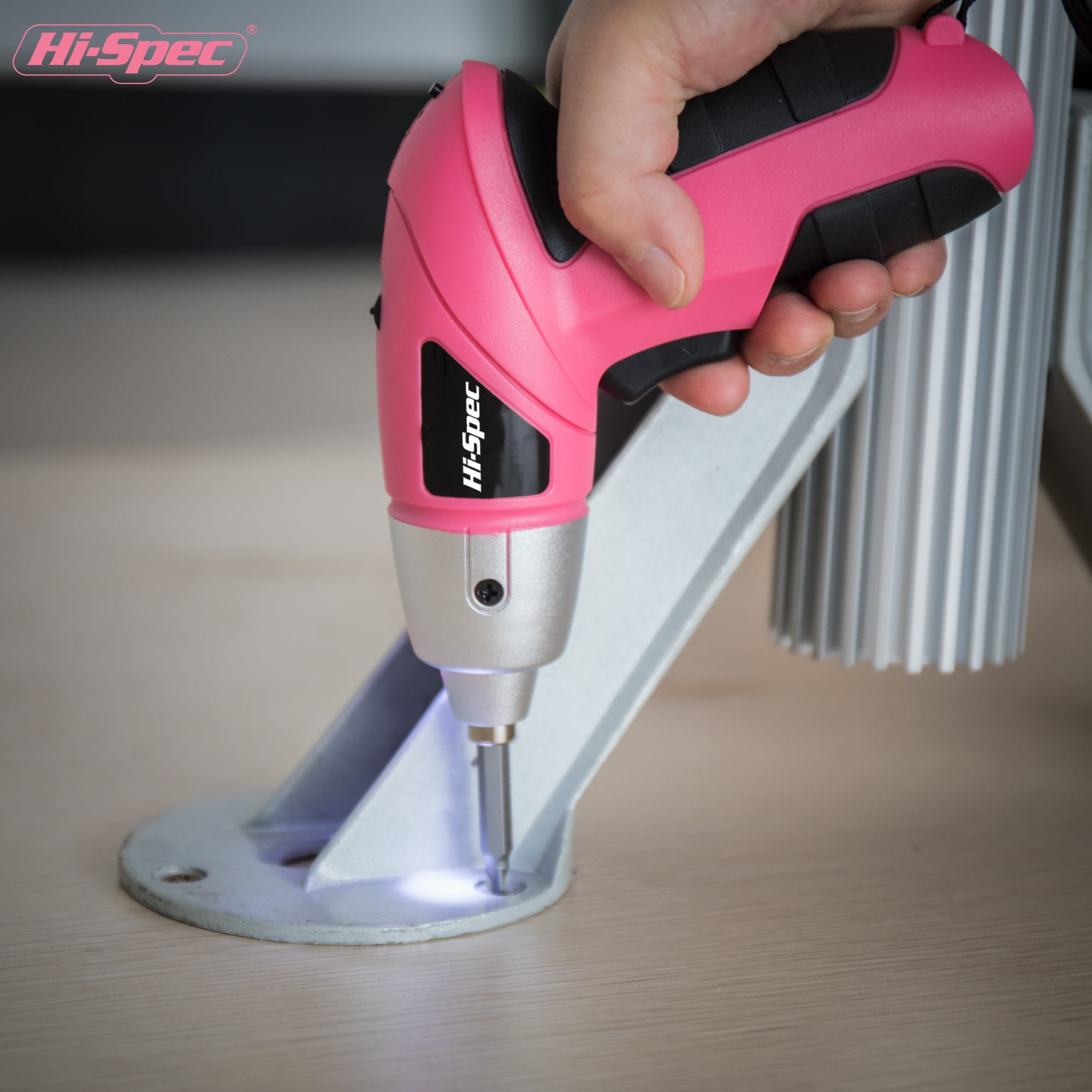 Hi-Spec 3.6V Mini Wireless Cordless Electric Power Screwdriver & Bit Set, Li-ion Battery Rechargeable, 27pc