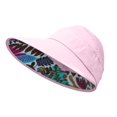 thumbnail image 4 of XIAOCHA Sun‑Shielding Sun Hat for Women , Wide Brim Outdoor Beach Headcover,Pink, 4 of 4