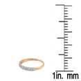 thumbnail image 3 of Dazzlingrock Collection 0.10 Carat (ctw) 14k Round Diamond Anniversary Wedding Band Stackable Ring 1/10 CT, Rose Gold, Size 9.5, 3 of 3