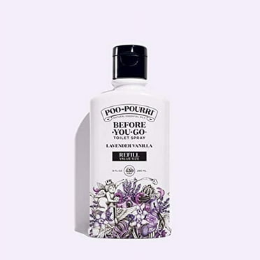 Poo-Pourri Before-You-go Toilet Spray Refill (Sprayer not Included), 9 Fl Oz, Lavender Vanilla Scent