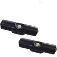 thumbnail image 1 of Rechargeable Smart Led Motion Sensor Ambient Light, Punch-Free Color Changing Motion Sensor Light for Stairs, Rechargeable RGB Led Wall Lamp, for Stairs, Wardrobe, Cabinet (Black 2PCS,7-Color), 1 of 8