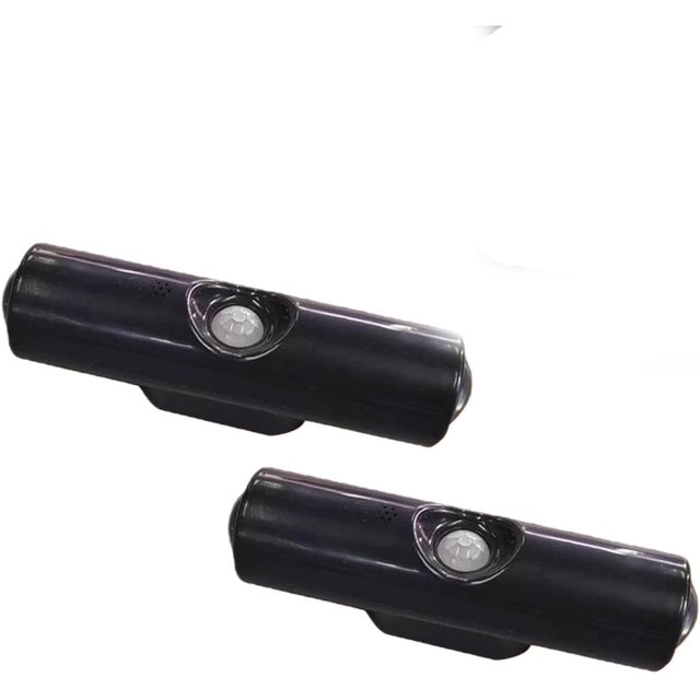Rechargeable Smart Led Motion Sensor Ambient Light, Punch-Free Color Changing Motion Sensor Light for Stairs, Rechargeable RGB Led Wall Lamp, for Stairs, Wardrobe, Cabinet (Black 2PCS,7-Color)