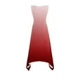 thumbnail image 4 of JSheng Summer Dresses for Women 2025 Sleeveless Round Neck Solid Color Casual Iirregular A-shaped Long Dress ZC-Red M, 4 of 5