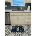 thumbnail image 3 of Carolines Treasures BB5104RUG Blue Flowers Sable Corgi Machine Washable Memory Foam Mat 19 X 27" multicolor, 3 of 4