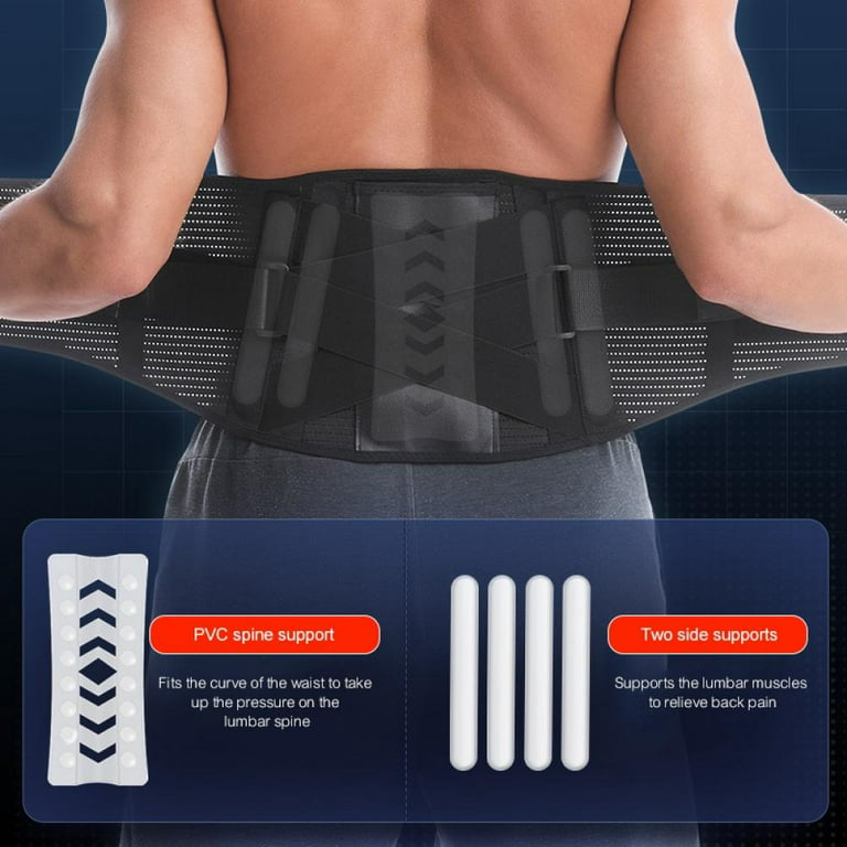Heated Back Brace for Lower Back & Spine Pain Relief, Magnetic