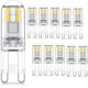 thumbnail image 1 of G9 LED Bulbs 1.5W Equivalent to 20W Halogen Cool White Light 6000K, AC 220-240V, Non Dimmable, Mini Incandescent Bulb, Flicker Free, Pack of 10, 1 of 4