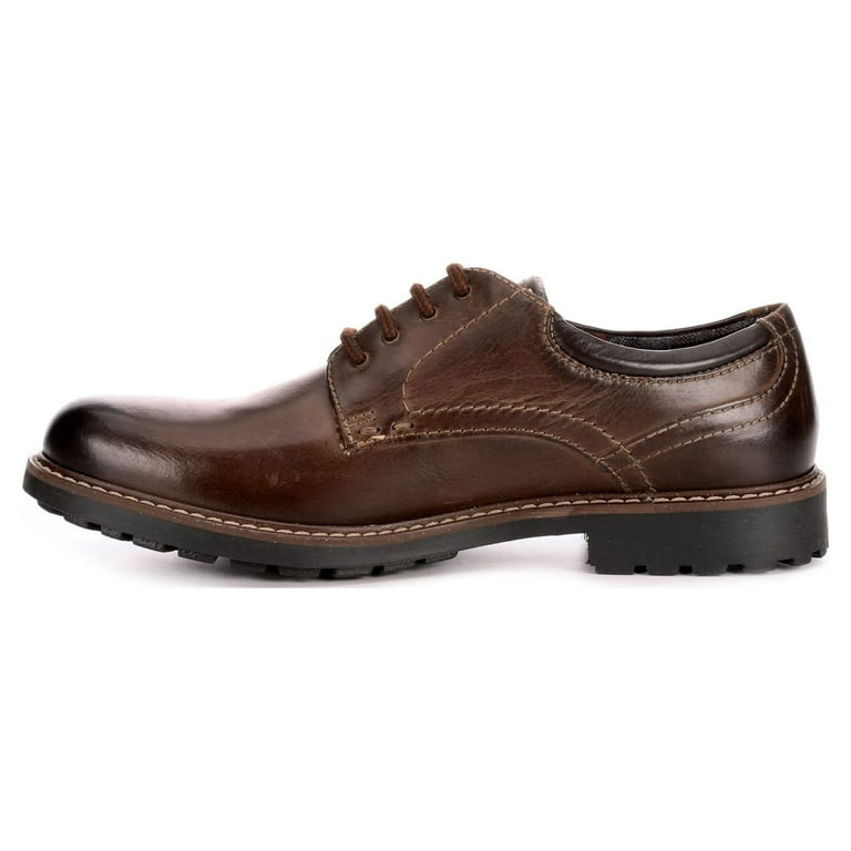 AM Shoes Mens Leather Oxford Dress Shoes with Lace Up Front Closure, Metal Eyelets, and TPR Outsole - Walmart.com AM Shoes Mens Leather Oxford Dress Shoes with Lace Up Front Closure, Metal Eyelets, and TPR Outsole - Walmart.com