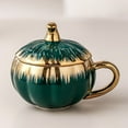 thumbnail image 6 of TOOPTY Ceramic Pumpkin Coffee Mug with Lid and Spoon, Porcelain Teacup for Fall Drinks and Holiday Gift, 6 of 6
