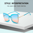 thumbnail image 2 of Ginsiom Trendy Oversized Square Sunglasses for Women Cat Eye Butterfly Womens Sun Glasses, 2 of 5