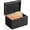 Black, variant on Index Card Holder, 3x5 Index Card Box, Wooden Index Card Organizer with 45 Dividers, Flashcard Notecard Holders for Home Office, Brown