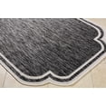 thumbnail image 3 of Hauteloom Arnola Living Room, Bedroom Patio Outdoor Area Rug - Traditional - Black, Cream - 6'7" x 9', 3 of 6