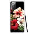 thumbnail image 1 of MUNDAZE Samsung Galaxy Note 20 Pink Red Hibiscus Wild Flowers Floral Shockproof Clear Hybrid Protective Phone Case Cover, 1 of 5