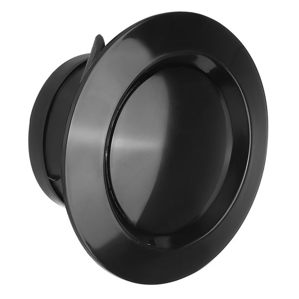 Cubierta de ventilación redonda ajustable de 4 pulgadas Uxcell, 1 pieza de plástico ABS para el hogar, sala de estar, cocina, oficina, color negro