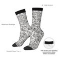 thumbnail image 6 of Honeii Silver Glitter Print Adult Socks,Crew Socks,Casual Calf Socks,Daily Wear Socks for Men & Women, Perfect for Sports, Casual and Everyday Use, 6 of 6