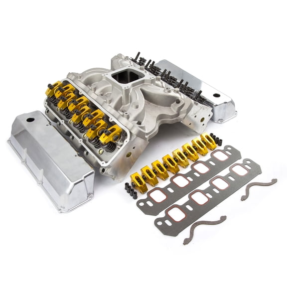 Speedmaster PCE435.1042 Compatible with Ford 302 351C Cleveland Hyd Roller Cylinder Head Top End Engine Combo Kit
