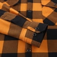 thumbnail image 4 of TANSILING Men's Hooded Flannel Shirt Jacket Fleece Lined Plaid Warm Casual Coat, 4 of 5