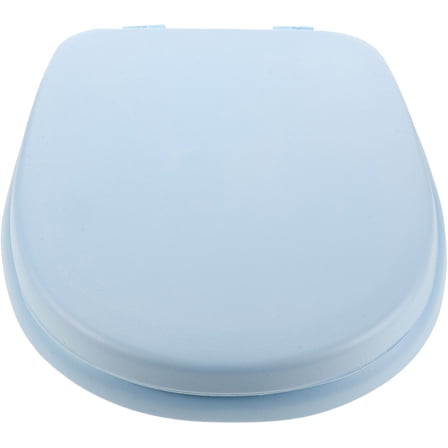 Soimiss Washable Cotton Toilet Seat Cushion Foam Sky-Blue 1Pcs