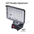 thumbnail image 3 of Cordless LED Work Lamp, 48W 6800LM High Brightness Cordless Flood Light 48 LEDs 5 Inch Water Proof with 2 USB Ports for Workshop, 3 of 7