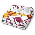thumbnail image 2 of Bethune-Cookman A University Fleece Blanket, Very Soft Microfiber Flannel Blanket for Couch Warm and Cozy for All Seasons, 2 of 6