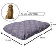 thumbnail image 2 of Moroccan Pet Bed, Floral Oriental Mandala Motif Vibrant Tones Illustration, Chew Resistant Pad for Dogs and Cats Cushion with Removable Cover, 24" x 39", Blue Violet Pale Camel, by Ambesonne, 2 of 4