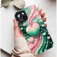 thumbnail image 5 of Valentine's Day Glitter Hearts Swirl Holographic Gradient iPhone Case Compatible with iPhone 11/12/13/14/15/16 (Pro Max/Plus) Couples Gift Idea, 5 of 9