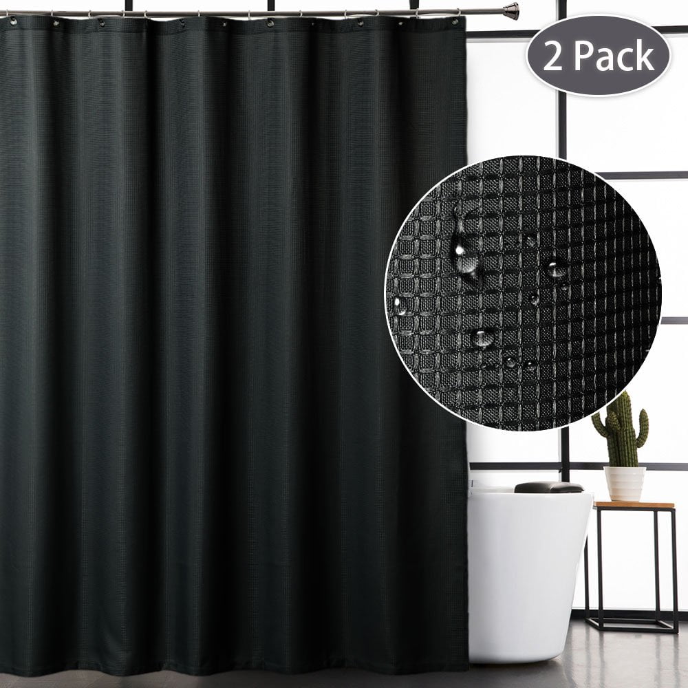 72"x72" Polyester Waffle Checks Bathroom Shower Curtain Waterproof