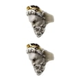 thumbnail image 1 of Guardurnaity Anillo de cabeza de anciano Estilo retro Escultura de concha Anillos Joyería Unisex No.9 2Conjunto, 1 of 6
