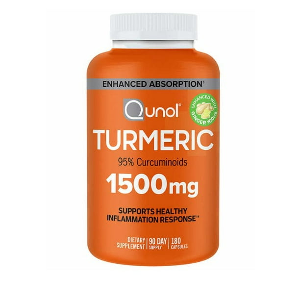 Qunol Turmeric 1,500 mg., 180 Capsules