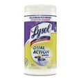 thumbnail image 2 of LYSOL Brand 19200-81700 7 in. x 7.5 in. 1-Ply Dual Action Disinfecting Wipes - Citrus, White/Purple (6 Canisters/Carton), 2 of 11