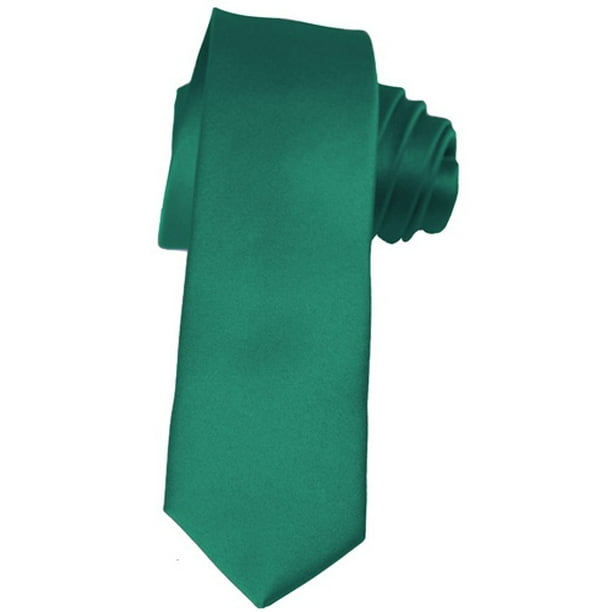 K. Alexander Skinny Teal Green Ties by 2 Inch Solid Mens Neckties