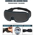 thumbnail image 4 of 3d Mask For Sleep Eye Mask Lights Blockout Soft Padded Sleeping Masked Fabric Cover Shade Blindfold Eyepatch, 4 of 5