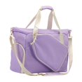 thumbnail image 2 of Bolsa para raqueta de pickleball, bolsa para paletas con cremallera y correa para el hombro, multiusos Púrpura y blanco, 2 of 7