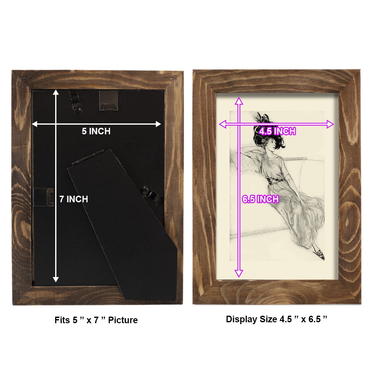 Feather Hat I -Framed Print w/glass-Walnut