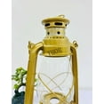 thumbnail image 5 of Candle Lantern Decorative Antique Yellow Metal Lantern for Table Rustic Wedding Centerpiece Hanging Lantern Farmhouse Home Decor Indoor and Outdoor Lantern Decor, 5 of 5