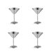 thumbnail image 1 of Stainless Steel Martini Glasses Set of 4, 8 Oz Metal Cocktail Glasses, Unbreakable, Durable, Mirror, 1 of 5